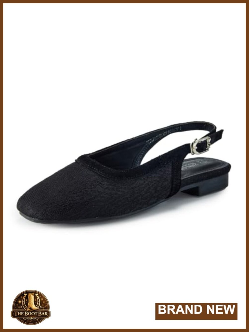 Slingback Ballet Flats Closed Toe Adjustable Buckle Casual Shoes Breathable